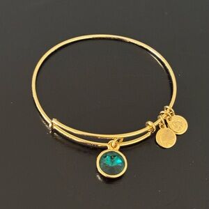 Alex and Ani Bracelet, May Birthstone, Emerald